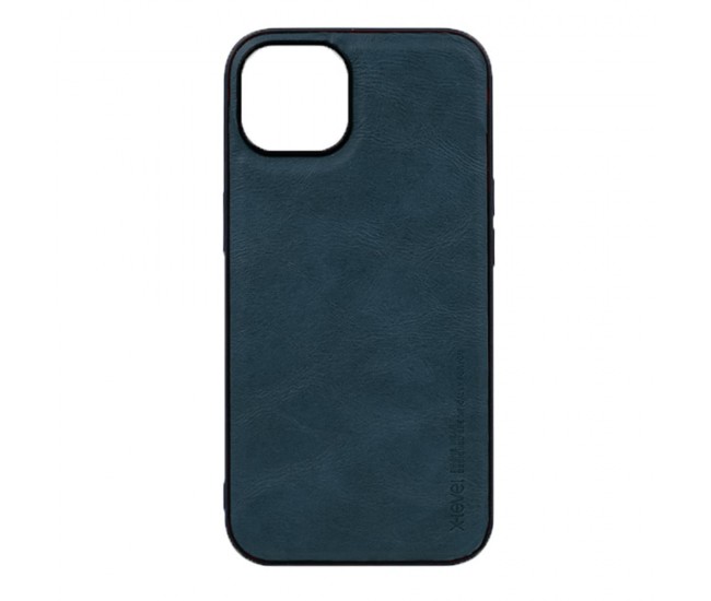 Husa Loomax de protectie iPhone 12 Mini, anti-soc, din piele ecologica, subtire, albastru
