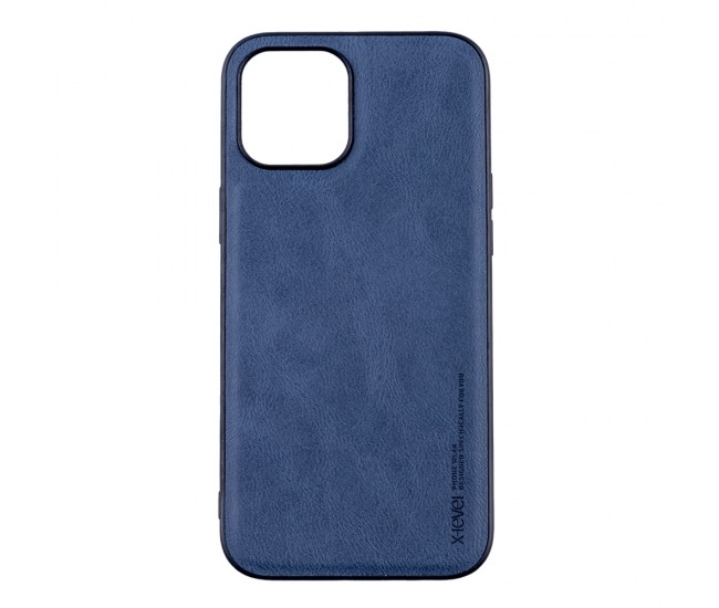 Husa de protectie Loomax, Iphone 12 Pro Max,  piele ecologica, albastru