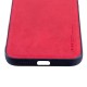 Husa de protectie Loomax, Iphone 12 Pro Max,  piele ecologica, rosu