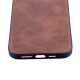Husa de protectie Loomax, Iphone 13 Pro Max, piele ecologica, maro