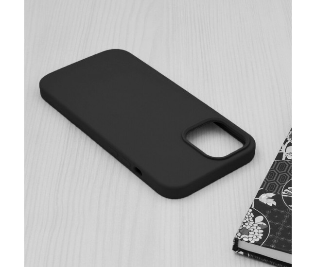 Husa de protectie Loomax, pentru iPhone 12 Mini,  silicon subtire, neagra