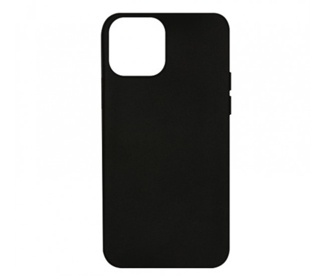 Husa de protectie Loomax, pentru iPhone 12 Pro Max, silicon subtire, negru