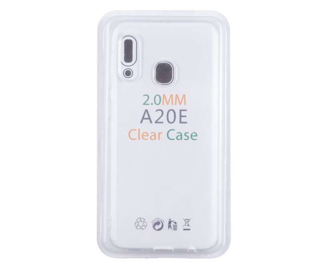 Husa Loomax de protectie pentru Samsung A20E, silicon subtire, 2 mm, transparent