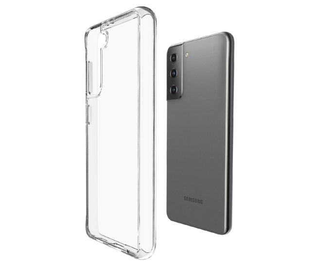 Husa Loomax de protectie pentru Samsung S21 Plus, silicon subtire, 2 mm, transparent