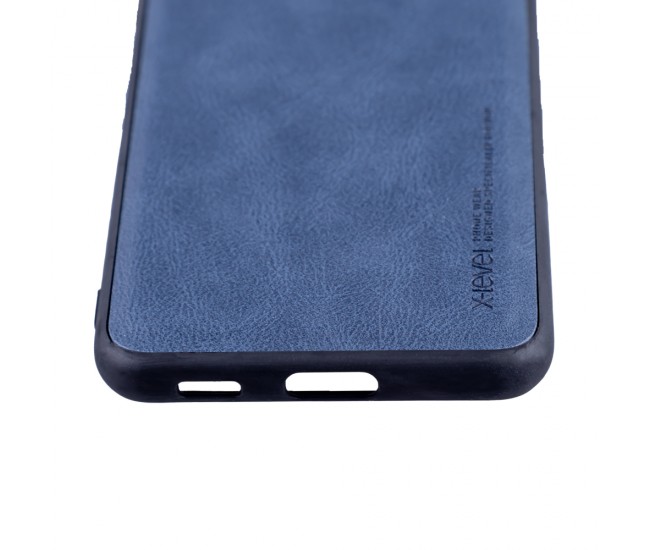 Husa Loomax de protectie Samsung S21, anti-soc, din piele ecologica, subtire, albastru