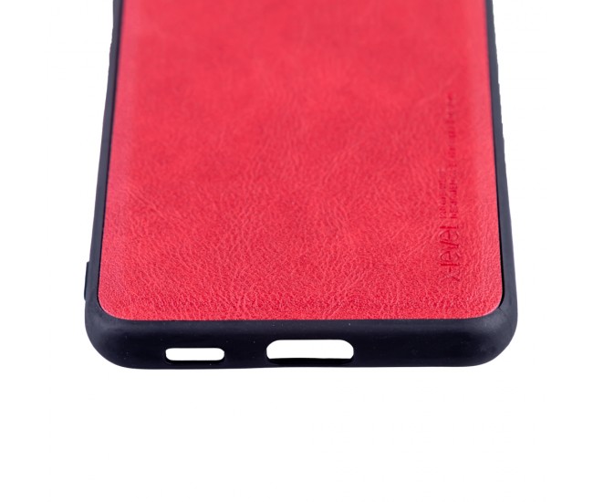 Husa de protectie Loomax, Samsung Galaxy S21 Plus, piele ecologica, rosu