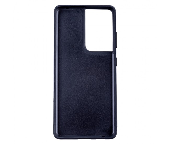 Husa de protectie Loomax, Samsung Galaxy S21 Ultra, piele ecologica, negru