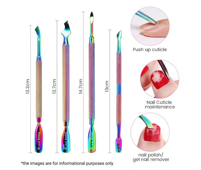 Instrument indepartare cuticule pentru manichiura si pedichiura, Lila Rossa LRS-C620