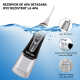 Irigator oral Lila Care, portabil, USB, jet de apa dentar, 3 moduri, rezervor de apa impermeabil dinti, 4 capete inlocuibile, 320 ml, Negru