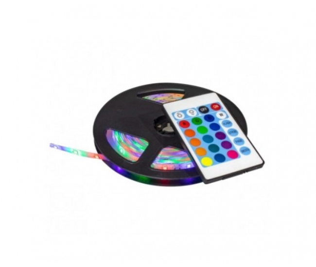 Banda LED multicolora Karemi, 3 m, RGB, cu telecomanda