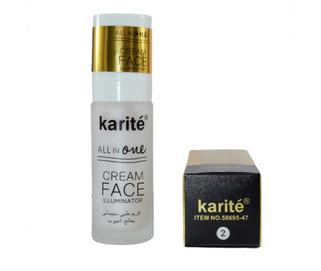 Iluminator crema Karite, All in One, 50 ml, nuanta 02