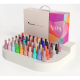 Kit oja semipermanenta Venalisa VIP 4, 60 culori, +Primer+ Base Coat + 3x Top Coat+ catalog culori