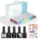 Kit oja semipermanenta VIP 3 Venalisa, 60 culori, Primer, Top Coat Mat, Top Coat, Base Coat, Tempered No-Wipe Top Coat, Catalog culori