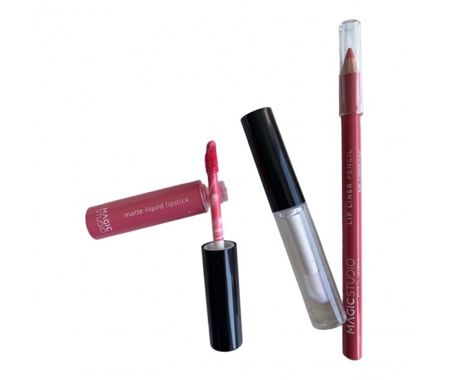 Kit ruj lichid cu creion de buze AQ-60749-2