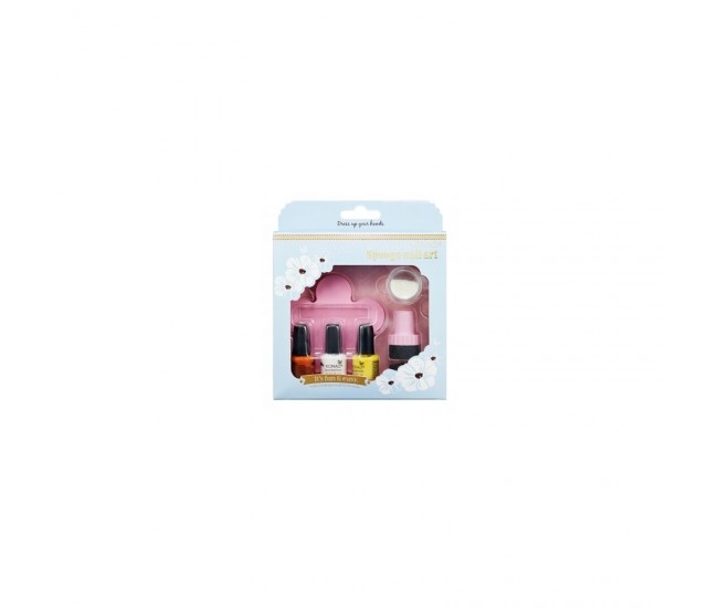 Konad set sponge set 2 - yellow, orange