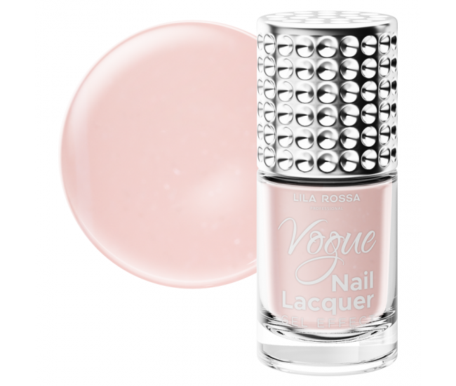 Lac de unghii, Lila Rossa, Vogue, gel effect, 10 ml,  Ash Rose