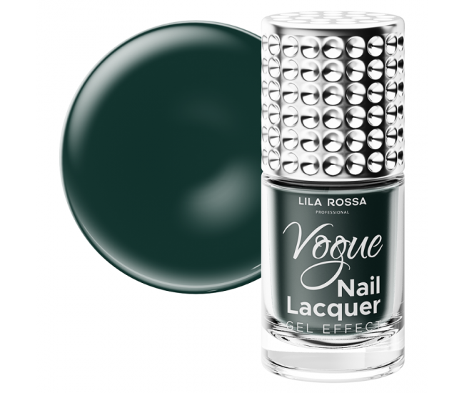 Lac de unghii, Lila Rossa, Vogue, gel effect, 10 ml, Green