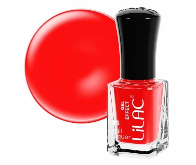 Lac de unghii Lilac, Gel Effect, 6 g, Hearts