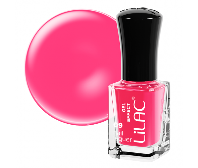 Lac de unghii Lilac, Gel Effect, 6 g, Pink