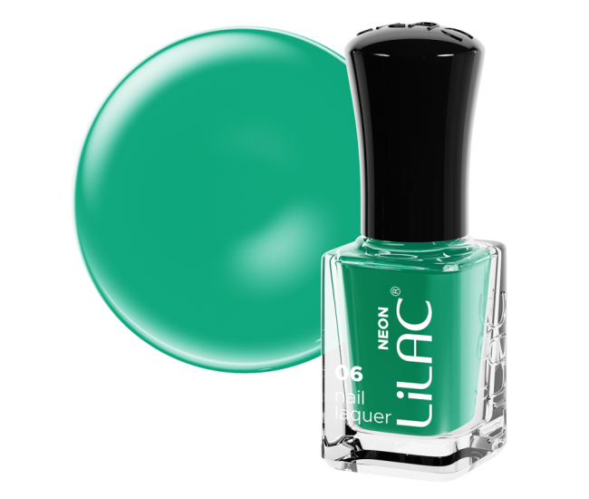 Lac de unghii Lilac, Neon, 6 g, Tropic Green