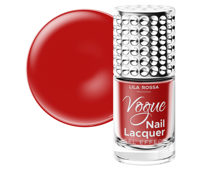 Lac de unghii, Lila Rossa, Vogue, gel effect, 10 ml, Ruby