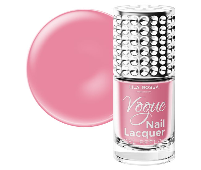 Lac de unghii, Lila Rossa, Vogue, gel effect, 10 ml, Pink