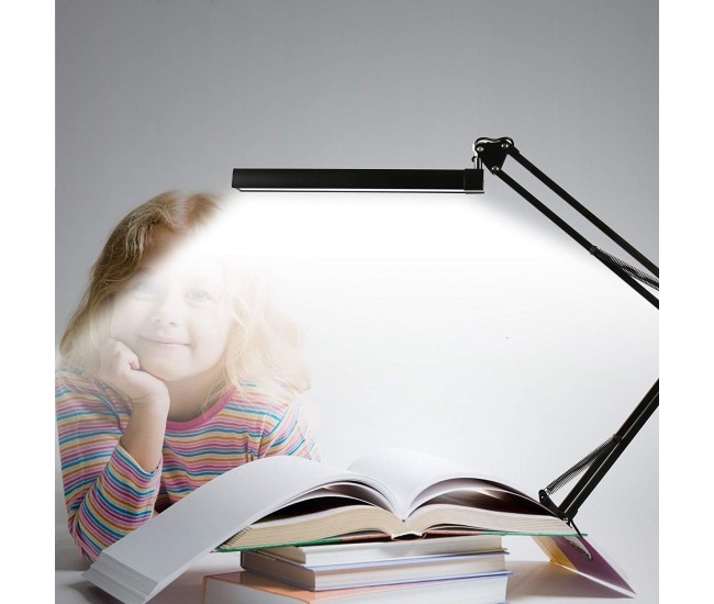 Lampa profesionala LED pentru masa, ajustabila, cu suport de prindere, negru