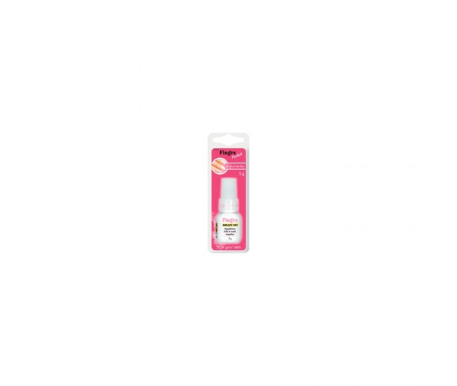Lipici unghii false si tipsuri cu pensula Fing'rs, 5 ml, Made in Japan