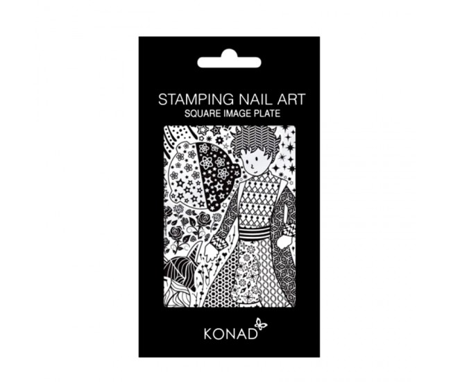 Matrita stampila unghii, Konad, square image plate 12