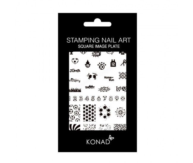 Matrita stampila unghii, Konad, square image plate 05 Matrita stampila unghii, Konad, square image plate 05