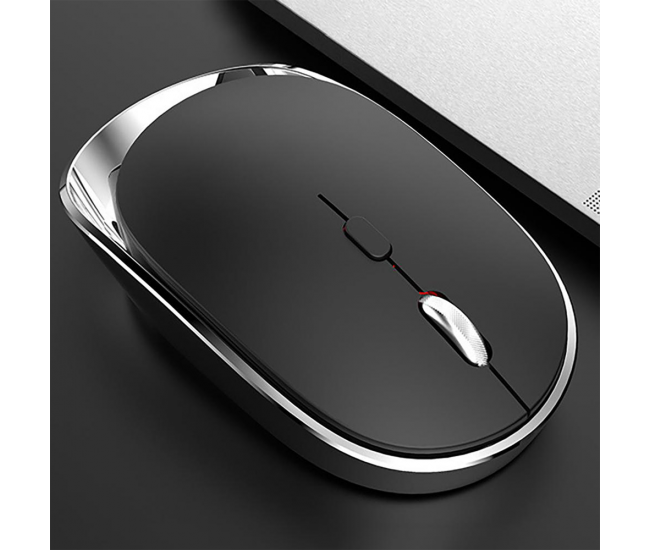 Mouse gaming wireless Loomax, XYH60, ergonomic, silentios, fara fir, Negru