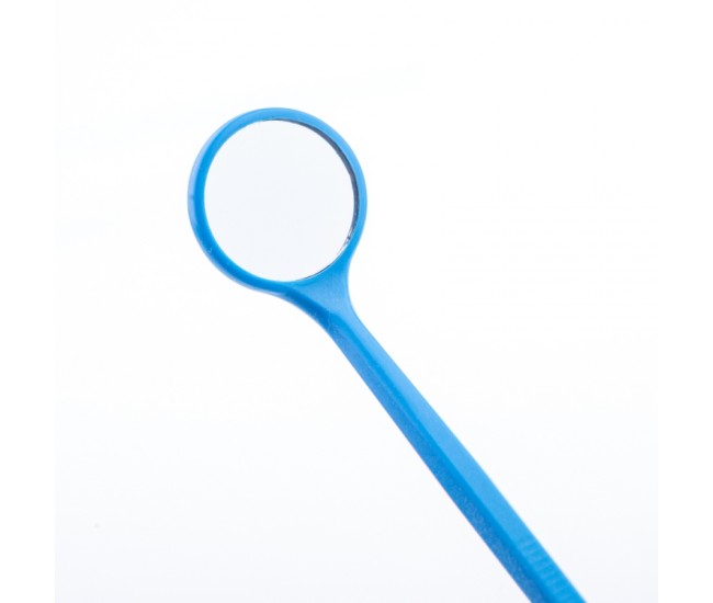 Oglinda pentru gene false, Lila Rossa, maner plastic, 16 cm