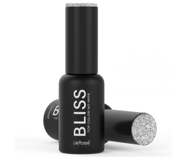 Oja semipermanenta Lila Rossa, Bliss glitter top color, silver, 7 ml