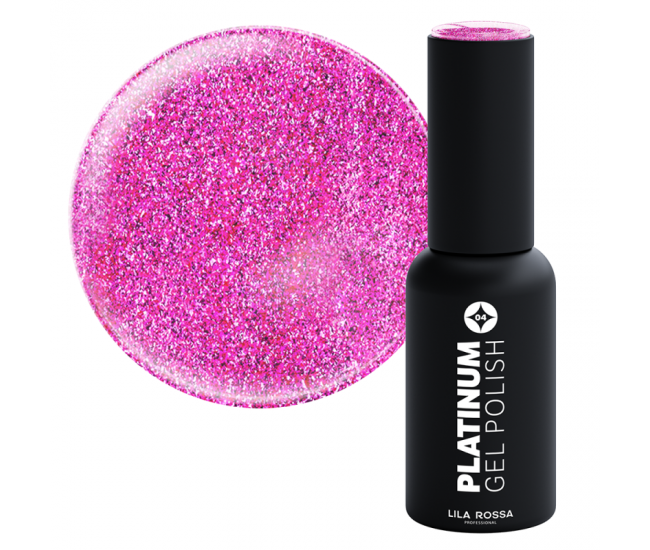 Oja semipermanenta Lila Rossa, Platinum, 7 g, Fuchsia