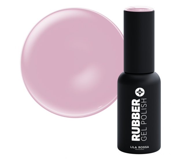 Oja semipermanenta, Lila Rossa, Rubber, 006 soft tulip lucios, 7 ml