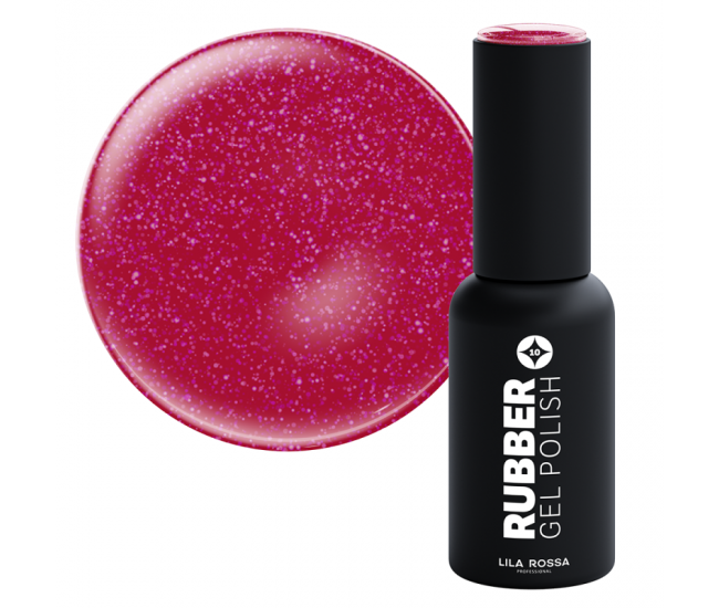 Oja semipermanenta, Lila Rossa, Rubber, 010 rose petal sidefat, 7 ml