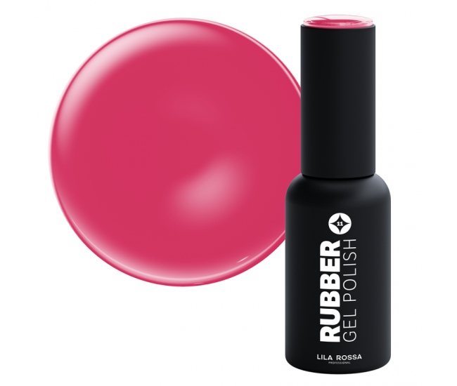Oja semipermanenta, Lila Rossa, Rubber, 011 cerise lucios, 7 ml