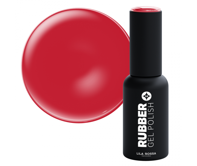 Oja semipermanenta, Lila Rossa, Rubber, 014 Red, 7 ml