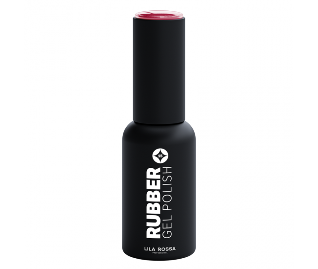 Oja semipermanenta, Lila Rossa, Rubber, 015 Carmine, lucios, 7 ml