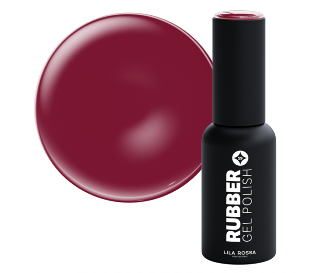 Oja semipermanenta, Lila Rossa, Rubber, 019 aubergine lucios, 7 ml