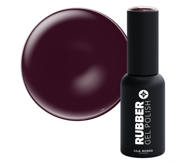 Oja semipermanenta, Lila Rossa, Rubber, 021 red moon lucios, 7 ml