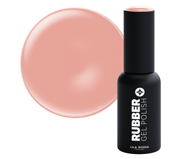 Oja semipermanenta, Lila Rossa, Rubber, 024 soft cappuccino lucios, 7 ml