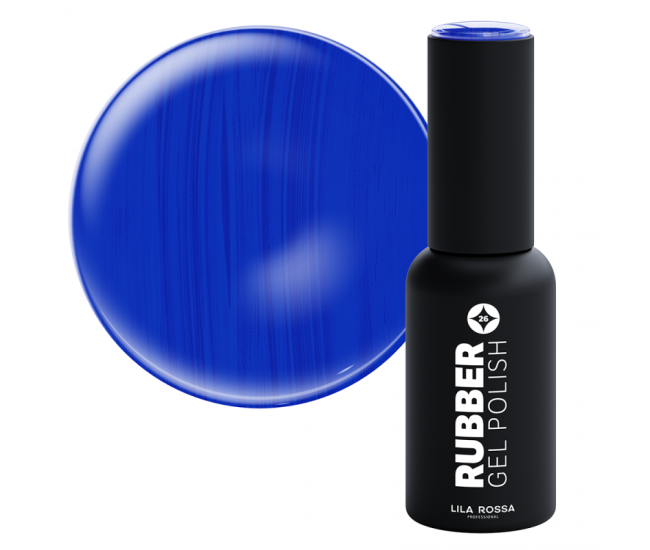 Oja semipermanenta, Lila Rossa, Rubber, 026 royal blue 7ml
