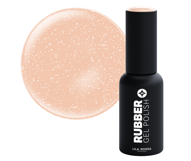 Oja semipermanenta, Lila Rossa, Rubber, 028 fairy dust, 7 ml