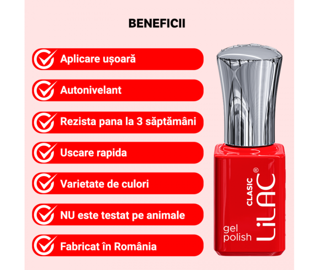 Oja semipermanenta Lilac PINK 63 Hot Pink