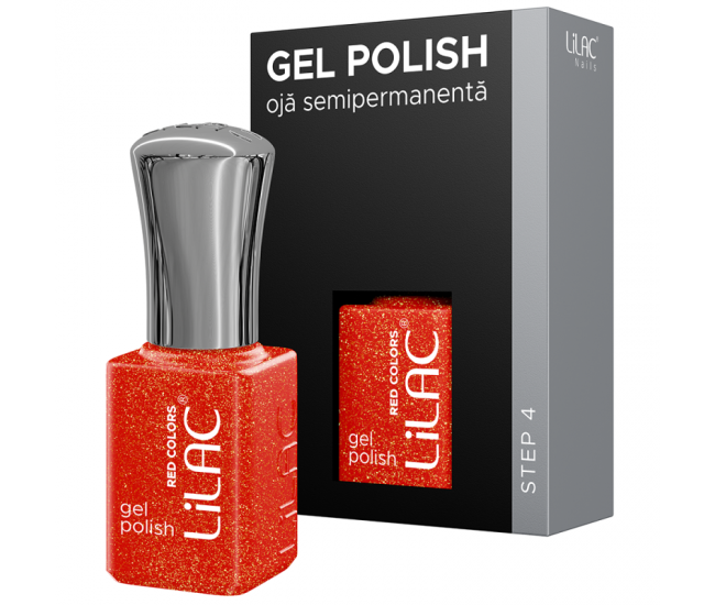 Oja semipermanenta Lilac RED 26 sparkle red
