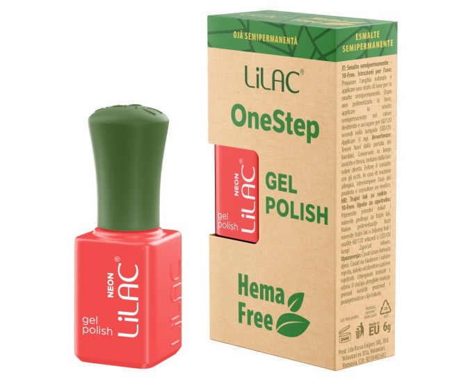 Oja semipermanenta Lilac OneStep Hema Free Neon 045