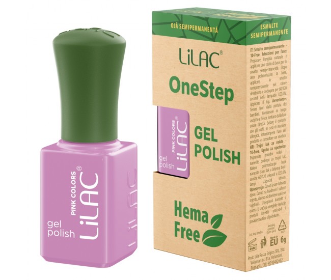 Oja semipermanenta Lilac OneStep Hema Free Pastel 038
