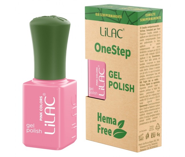 Oja semipermanenta Lilac OneStep Hema Free Pink 061
