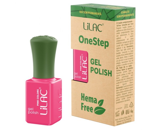 Oja semipermanenta Lilac OneStep Hema Free Pink 064